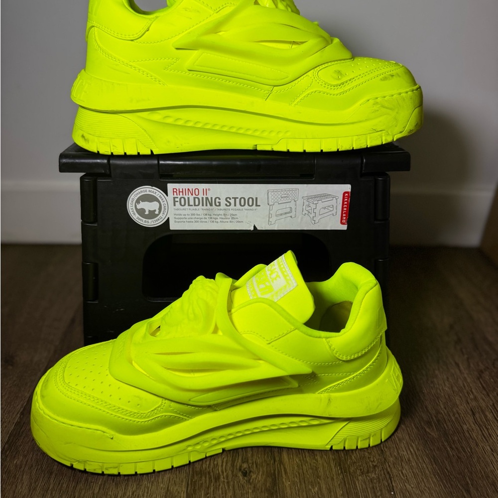 Versace Medusa Neon Yellow Men Shoes